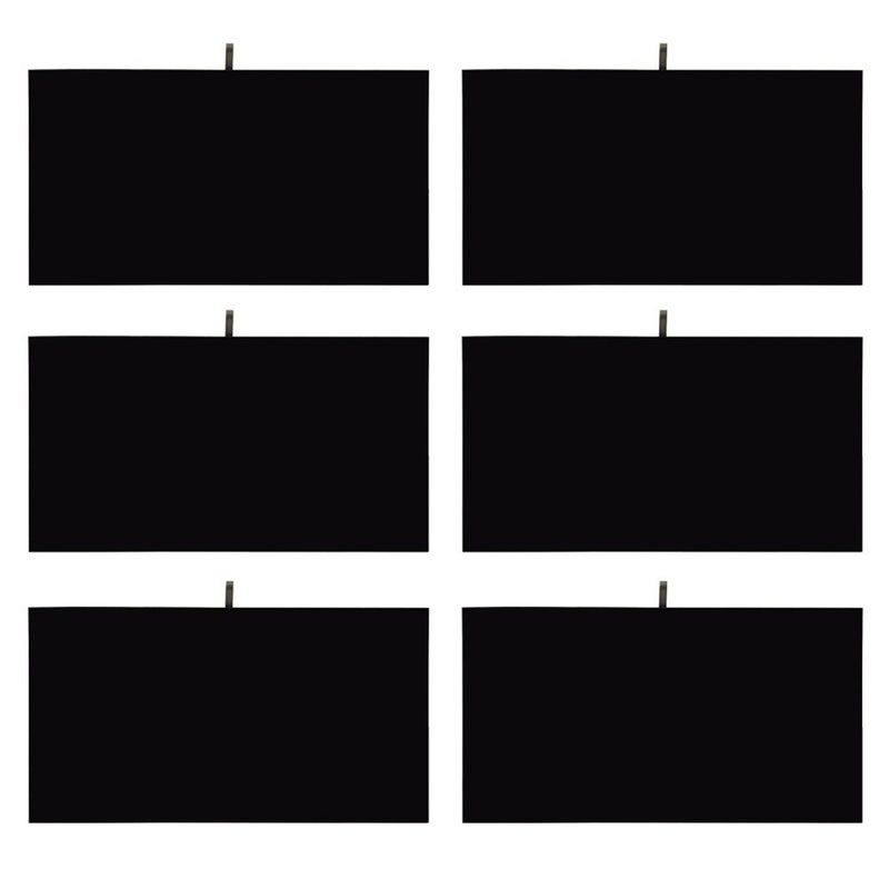 MOOCA 6 Pcs Set Jewelry Display Tray Pad Jewelry Display Tray Insert Accessory for Jewelries, 14 W x 7 1/2 D in, Black Velvet - Image 1